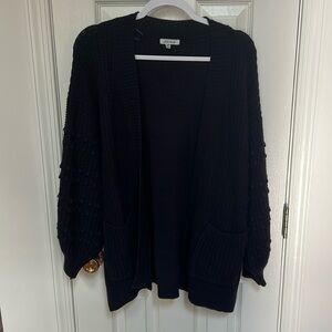 White birch, navy cardigan, like New! Size small – medium.